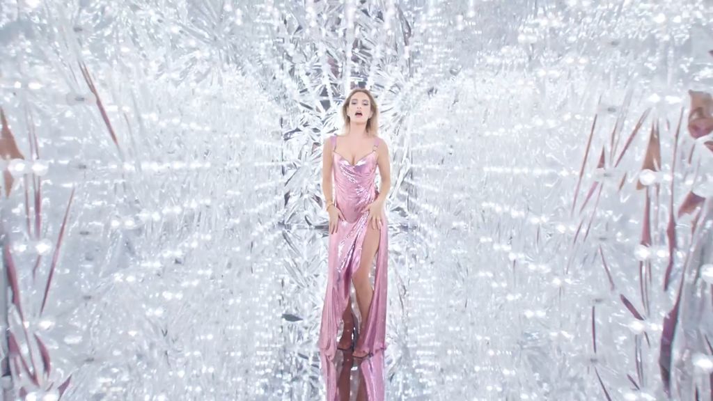 Lily James Traverses Dimensions for Versace's Bright Crystal