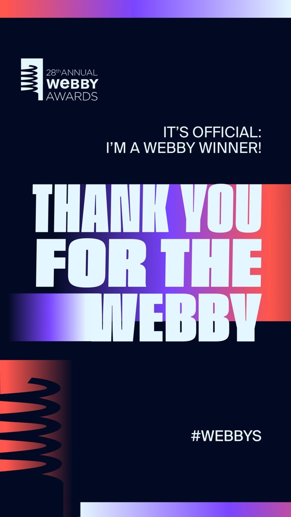 WE WON A WEBBY!