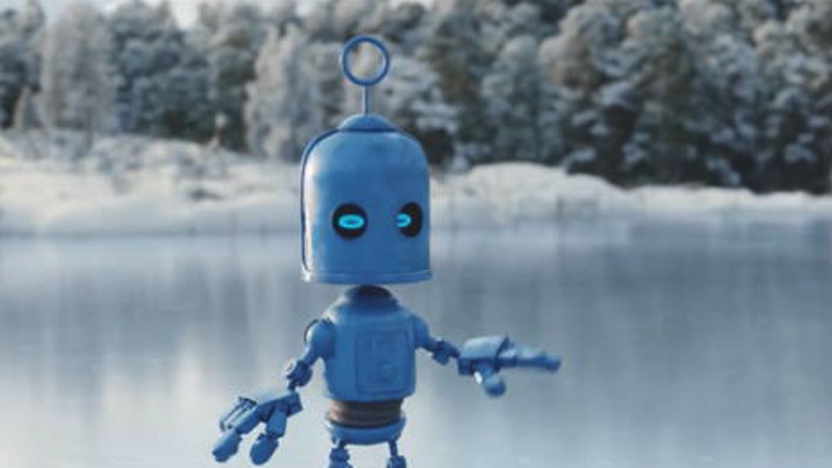 o2 blue robot toy