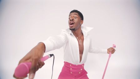 Lil Nas X shows the power of pink in his HOTBOX